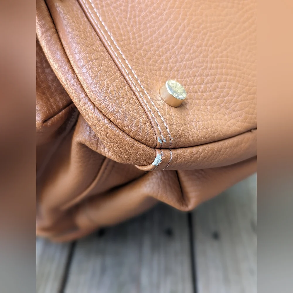 Ju-Ju-Be Brown Leather-l Baby Backpack